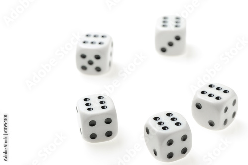 isolated dices