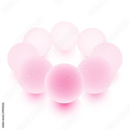 plastic spheres