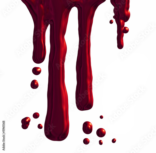 Dripping blood photo