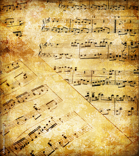 grunge vintage musical pages