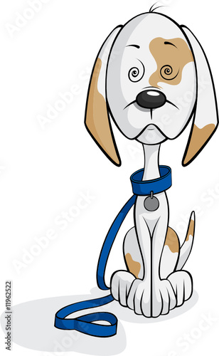 Vector dog cartoon