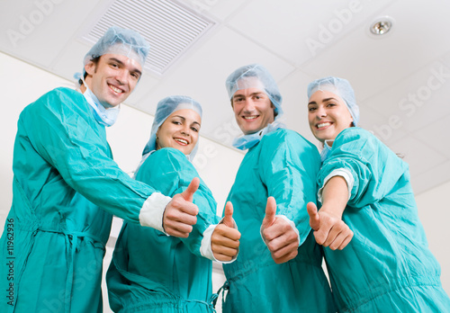 medical doctors thumbs up #11962936