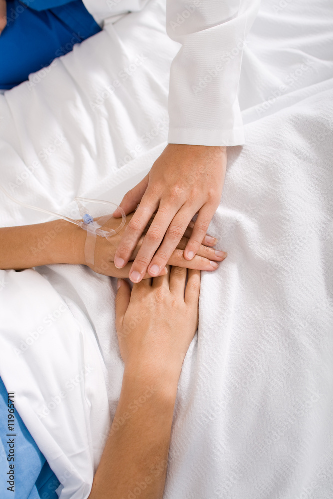 doctor comforting patient doctor comforting patient