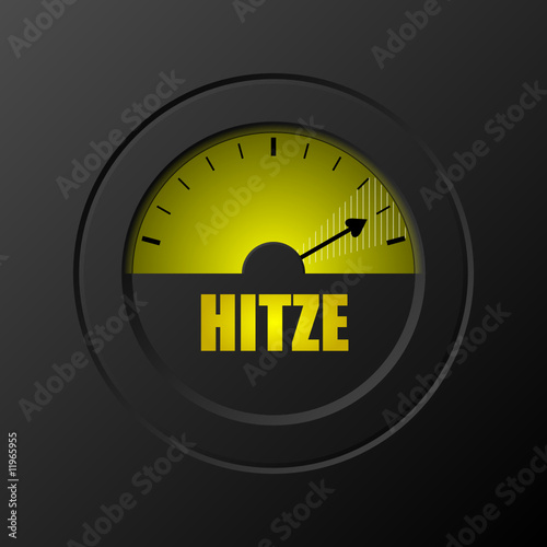 balkenanzeige hitze