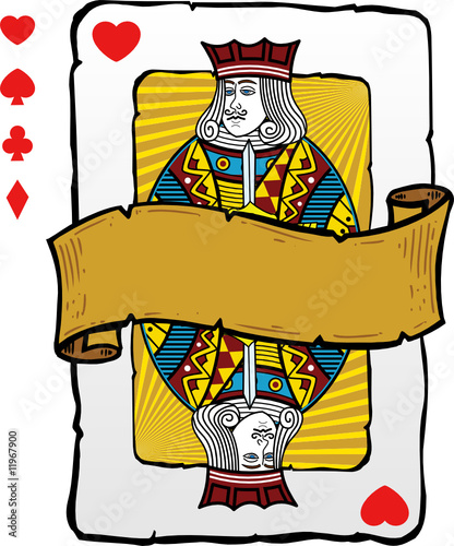 Playing card style Jack illustration