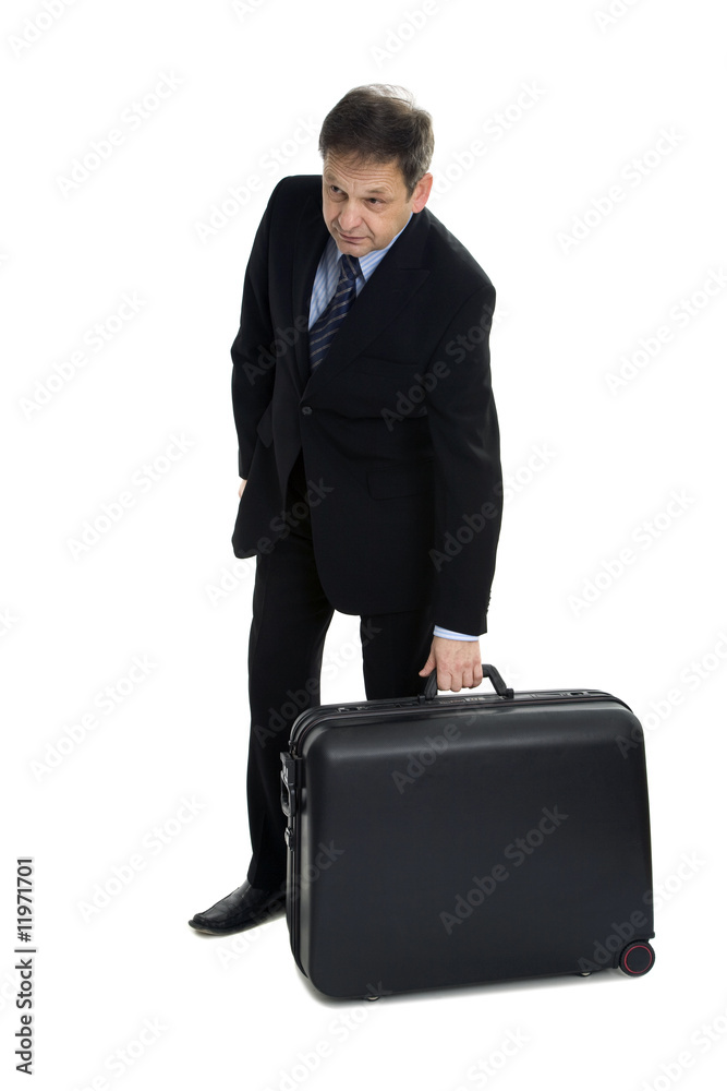 older man with the suitcase