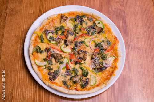Pizza with vegetables
