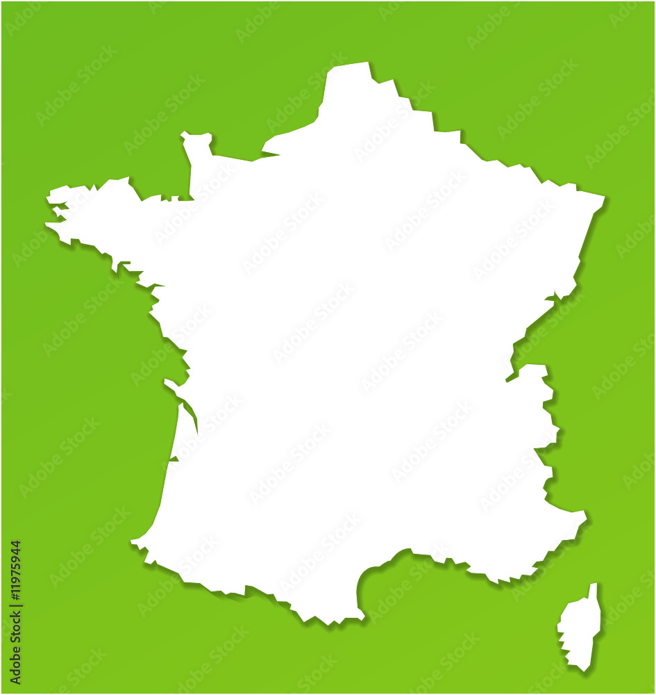 Obraz premium FRANCE map