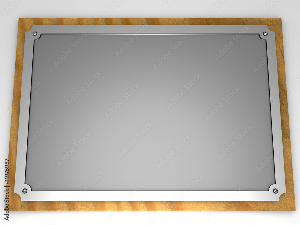 Obraz premium Silvered plaque