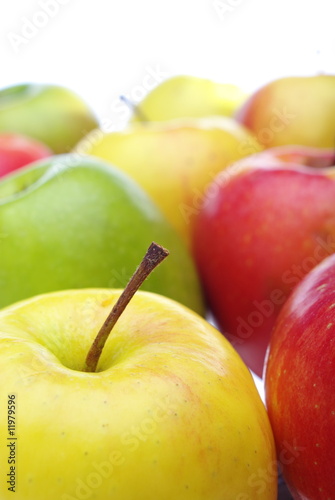Closeup of freshapples