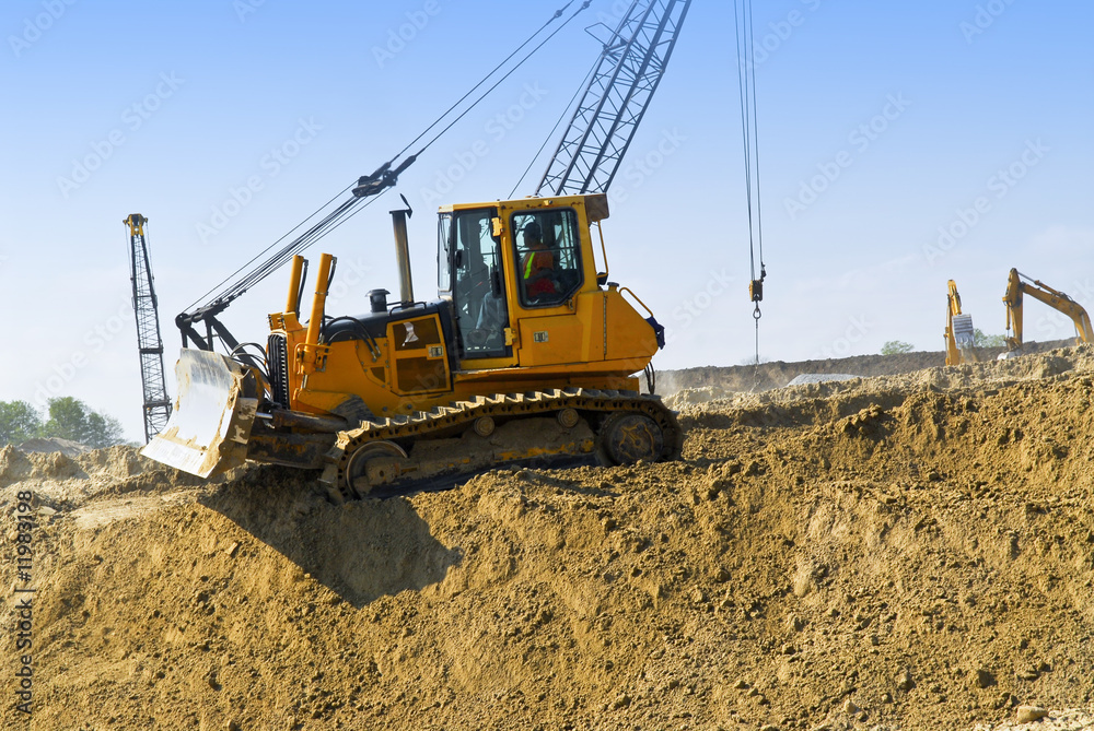 Construction site machines Construction site machines