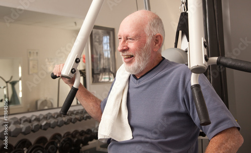 Senior Adult Man in the Gym