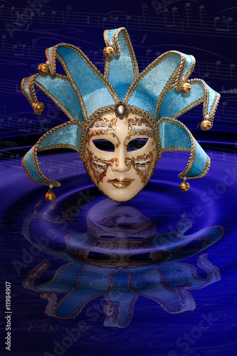 Venetian carnival Mask composition