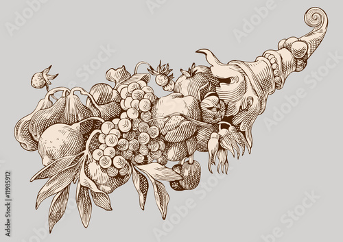 Detail Horn cornucopia