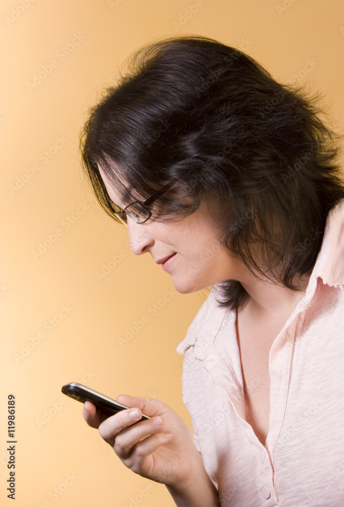 young woman communication technology young woman communication technology
