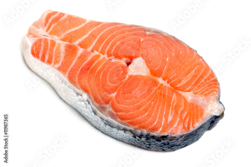Close up photo of fresh salmon