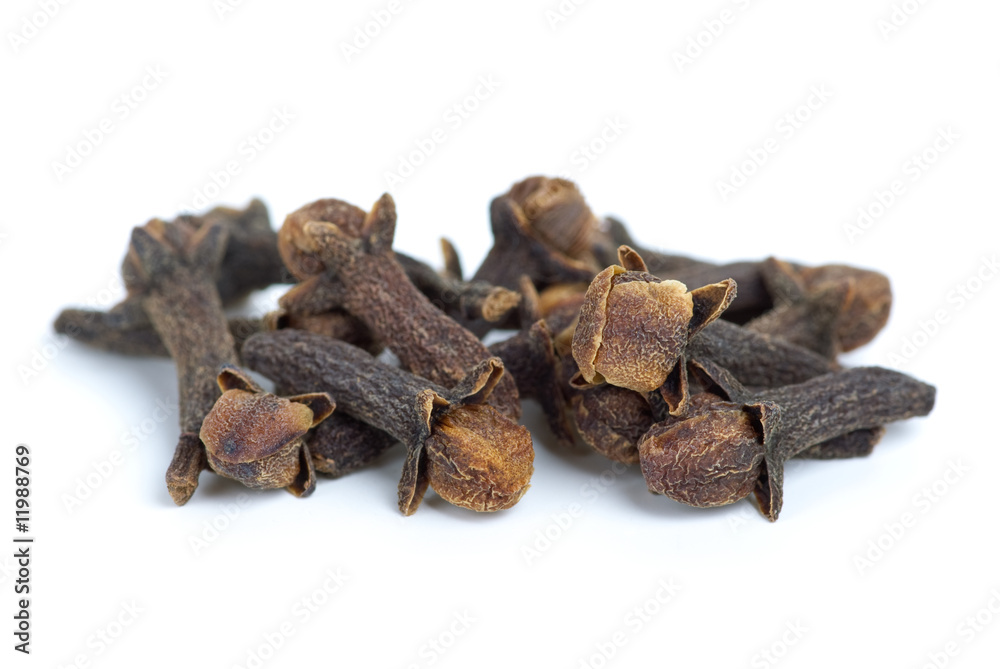 Close-up shot of few cloves Close-up shot of few cloves