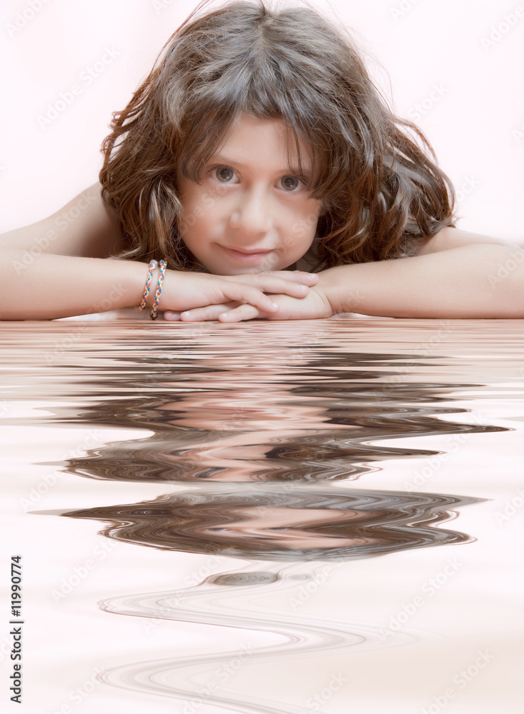 Obraz premium reflected girl