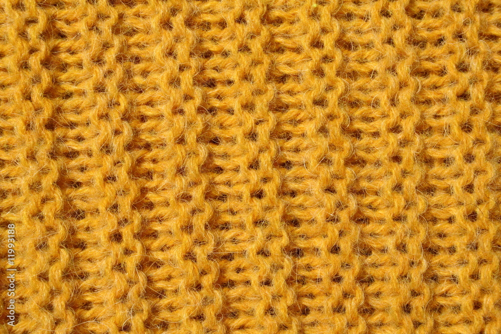 Yellow knitted wool texture Yellow knitted wool texture