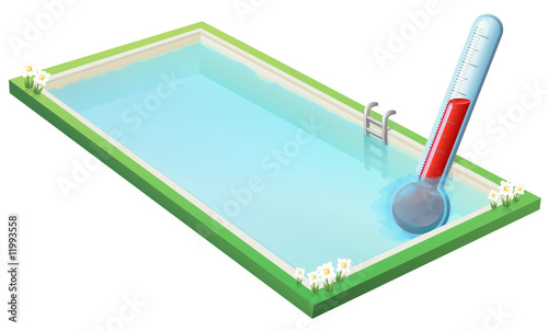 Température de l'eau de la piscine (détouré)