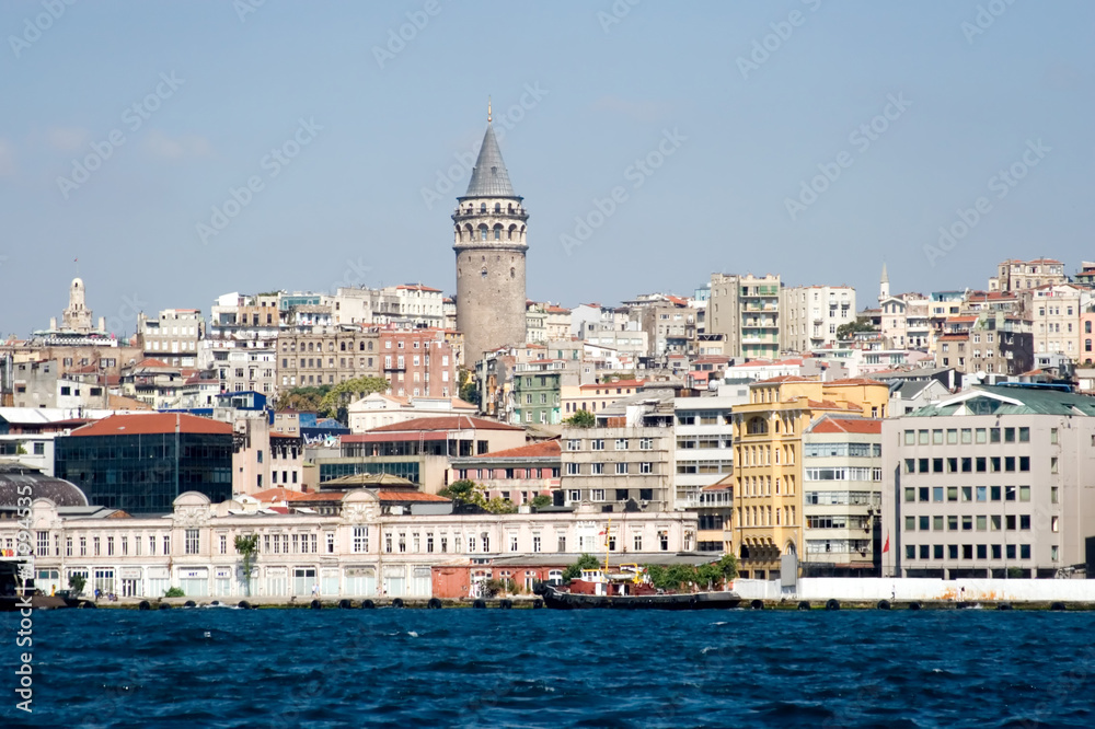 City view of Istanbul and Galata Tower