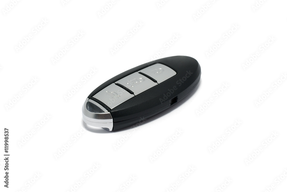 Intelligent keyless system for modern japanese car isolated on w Intelligent keyless system for modern japanese car isolated on w