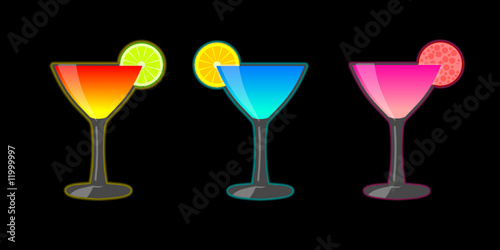 cocktails farbig