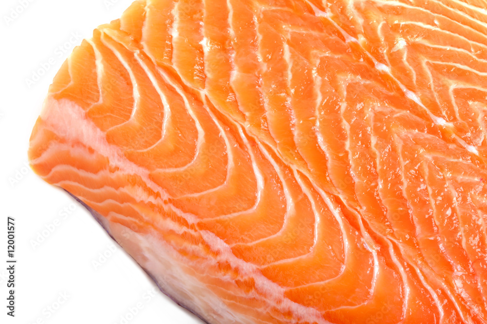 Close up photo of fresh salmon