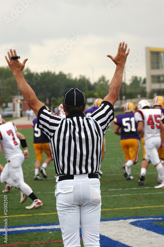 Touchdown, referee signaling touchdown