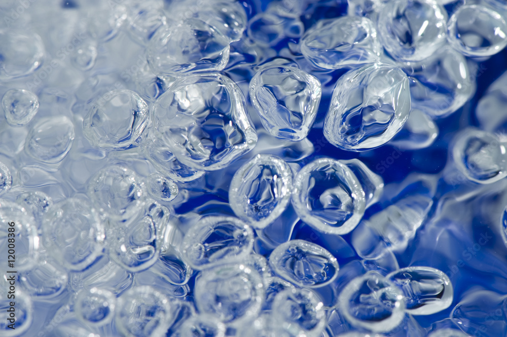 blue bubbles of water background