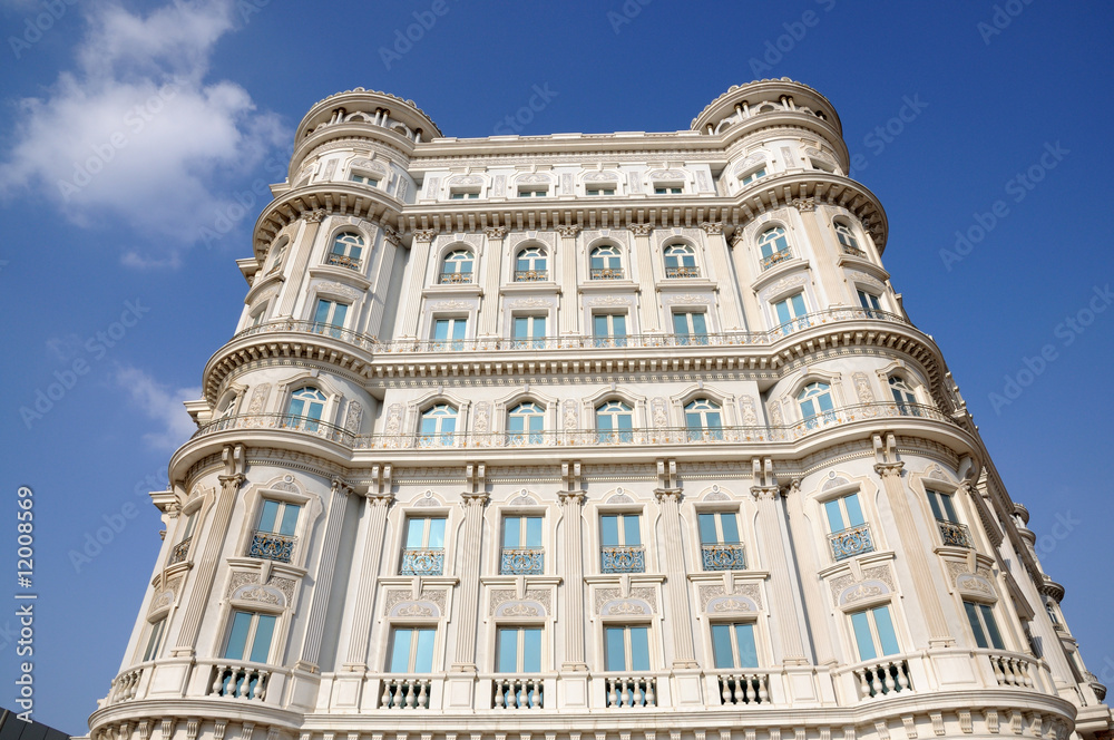 Beautiful building in Dubai city, United Arab Emirates Beautiful building in Dubai city, United Arab Emirates