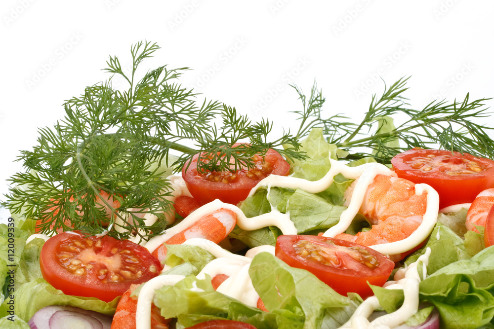 Salad from shrimps Salad from shrimps