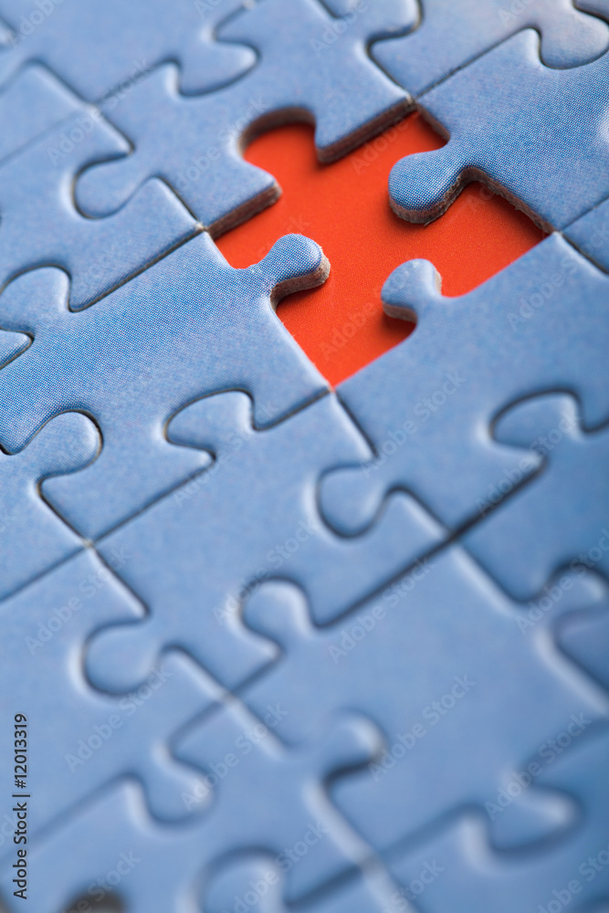 abstract puzzle background with one missing piece abstract puzzle background with one missing piece