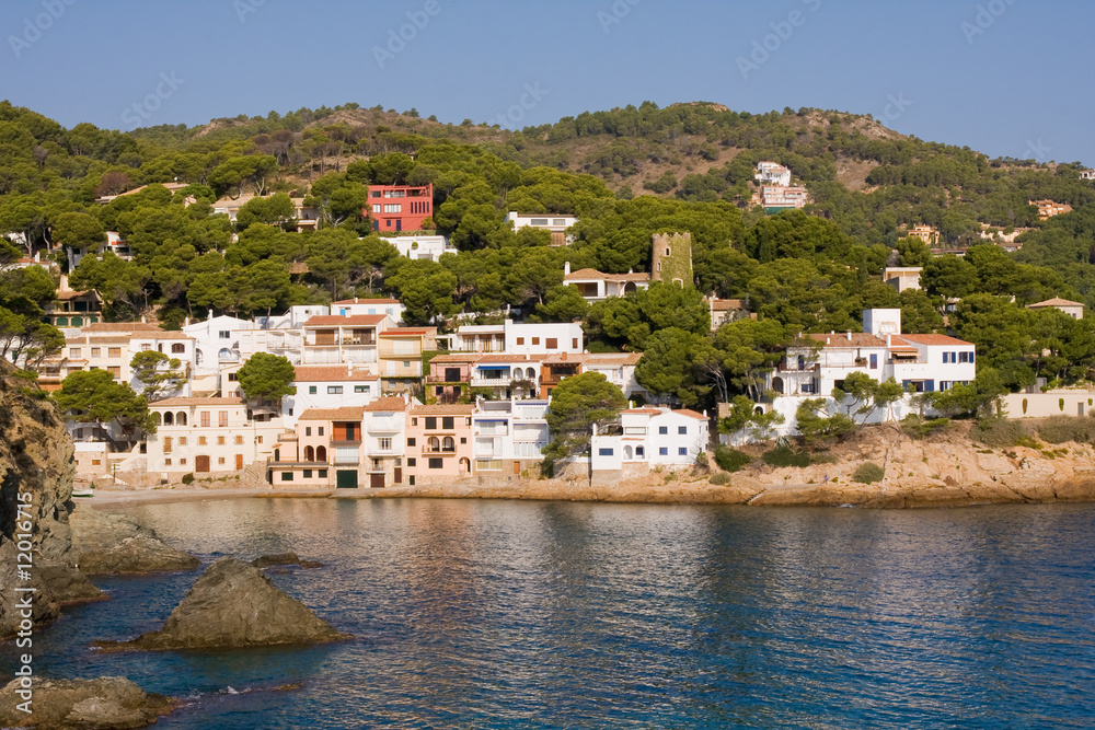 beautiful small village on the coast of Costa Brava, Spain