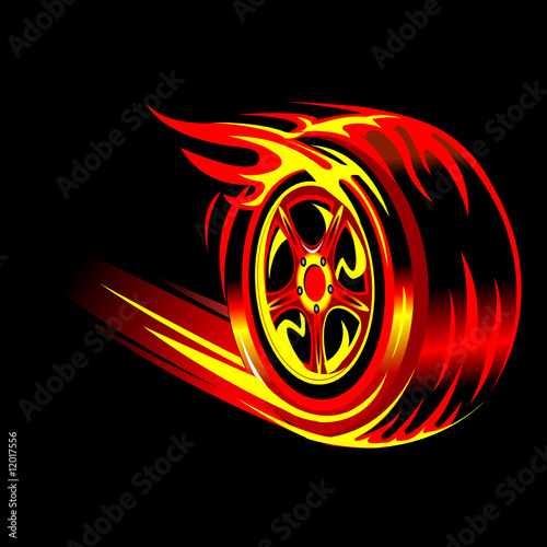flaming wheel
