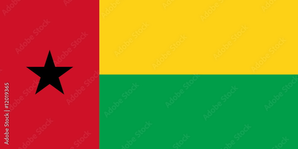 Naklejka premium Flagge Guinea-Bissau