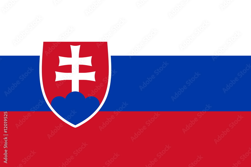 Fototapeta premium Flagge Slowakei