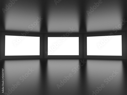 View from inside of dark room