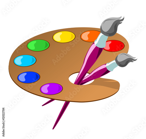 Palette and Brushes