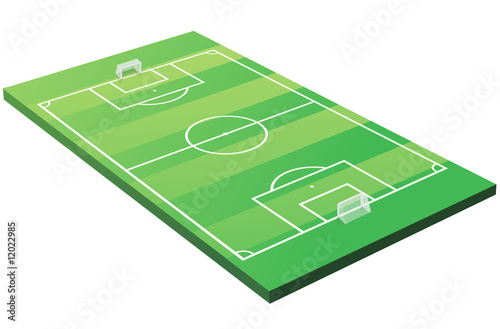 Terrain de football 3D (détouré)
