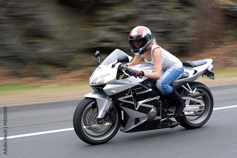 Blonde Biker Girl