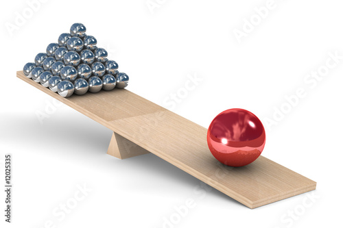 leadership concept on a whi...