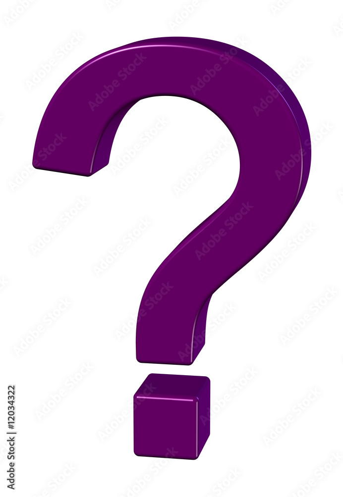 3D Questionmark (Isolated) 3D Questionmark (Isolated)