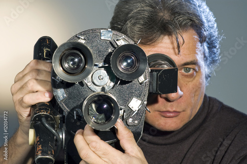 Cameraman  and camera.