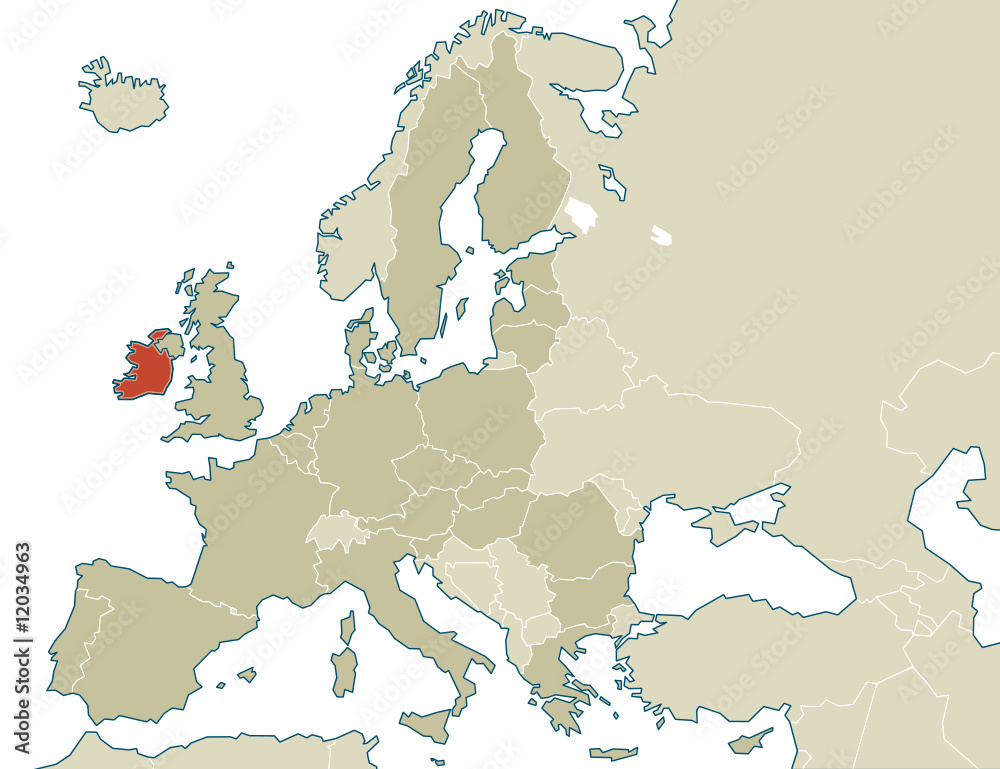 Naklejka premium Irland