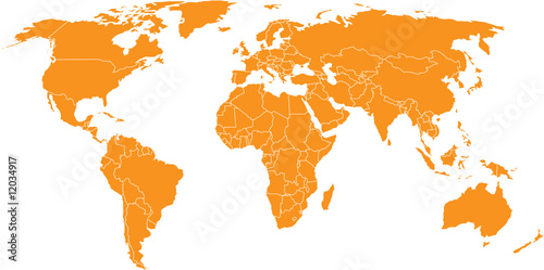 Obraz na płótnie Global map w salonie