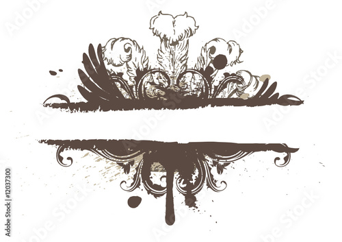 Grunge border for text