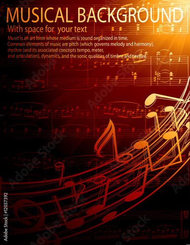 busical background vector