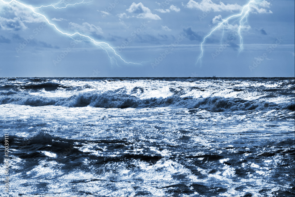 Obraz premium ocean storm
