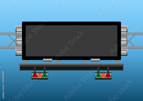 Highway informative electronic display to insert your text